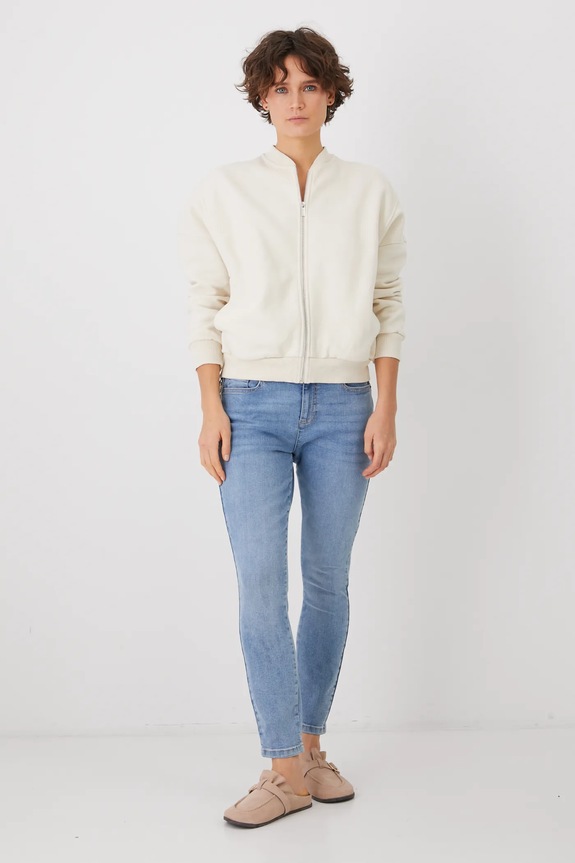 Džíny dámské skinny, se sepraným efektem modrá barva RS25-SJD020 modrá RS25