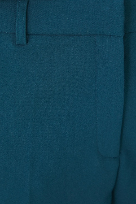 Spodnie damskie wide leg gładkie kolor turkusowy turkusowy RS25.SPD300