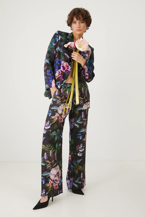 Medicine spodnie tkanina czarny RS25-SPD301