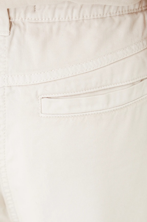 Spodnie damskie gładkie z lyocellu kolor beżowy RS25.SPD604 beżowy