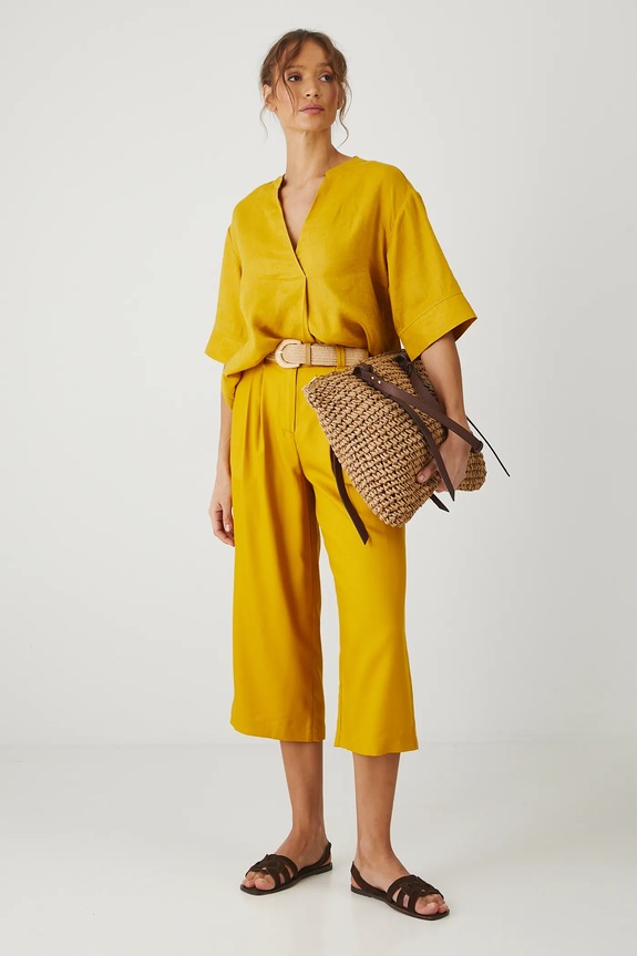 Hlače Medicine RS25-SPD802 zlatna RS25