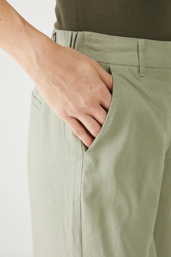 Lanene hlače Medicine zelena RS25-SPDB02