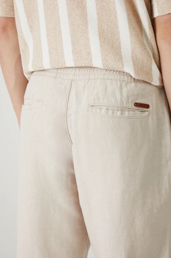 Medicine pantaloni in lino misto beige RS25-SPM081
