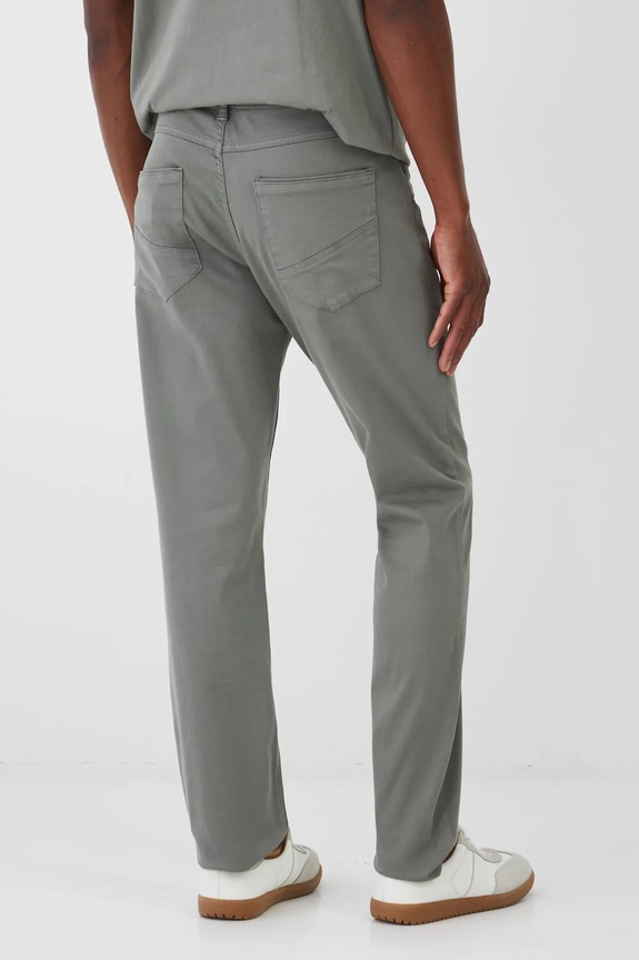 Odzież Spodnie męskie slim gładkie kolor zielony RS25-SPM400 zielony