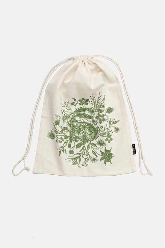 Kuchyňa a jedáleň Úložná taška z ľanovej zmesi s potlačou 30 x 40 cm béžová farba RS25.SRU501 béžová