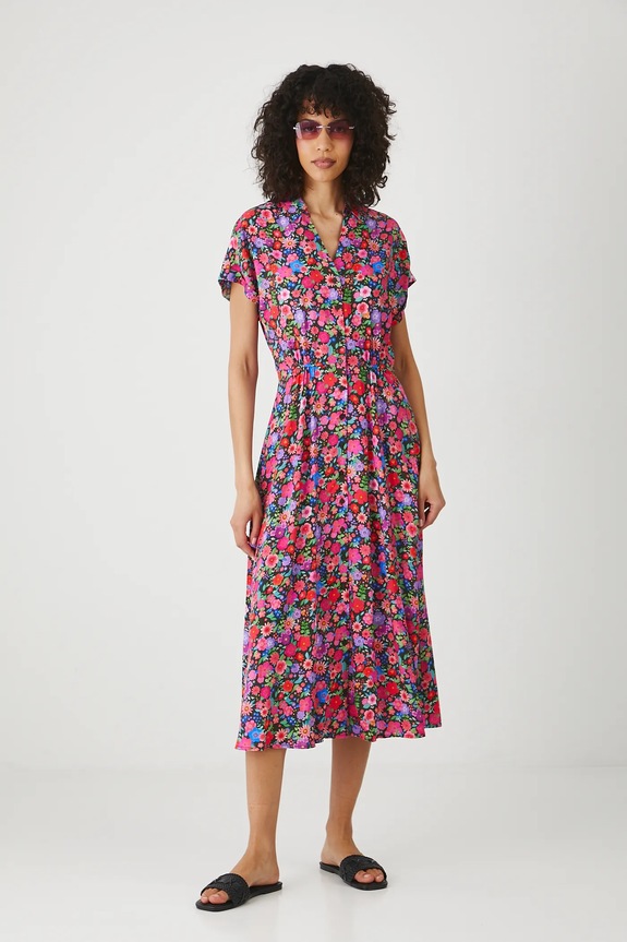 Medicine rochie cu guler multicolor RS25-SUD092