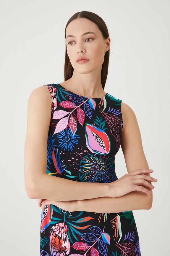 Βαμβακερό φόρεμα Medicine μαύρο RS25-SUD093