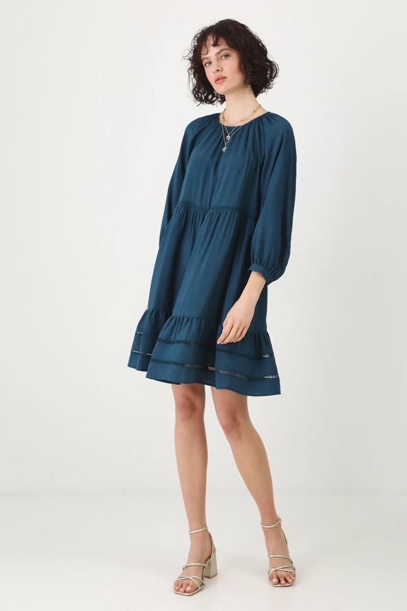 Φόρεμα Medicine στρογγυλό τιρκουάζ RS25-SUD507