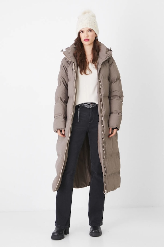 Sweter damski z wiskozą kolor beżowy RS25-SWD010 beżowy RS25