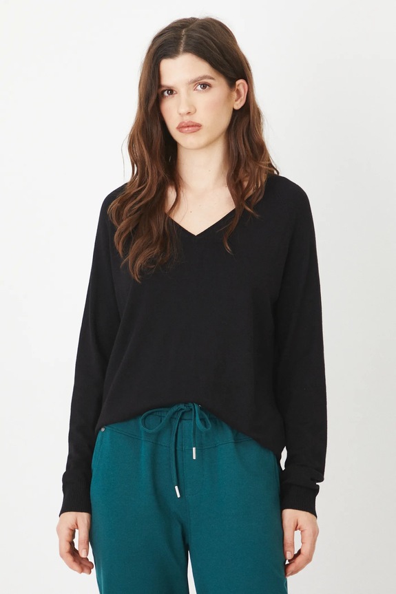 Sweter damski z wiskozą kolor czarny pozostałe czarny RS25-SWD010