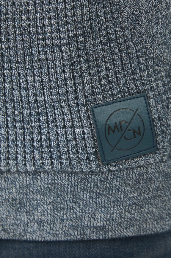 Sweter męski z kapturem melanżowy kolor niebieski RS25.SWM203 niebieski