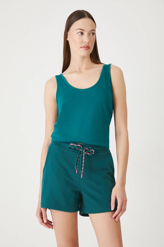 Kratke hlače Medicine pletivo tirkizna RS25-SZD072