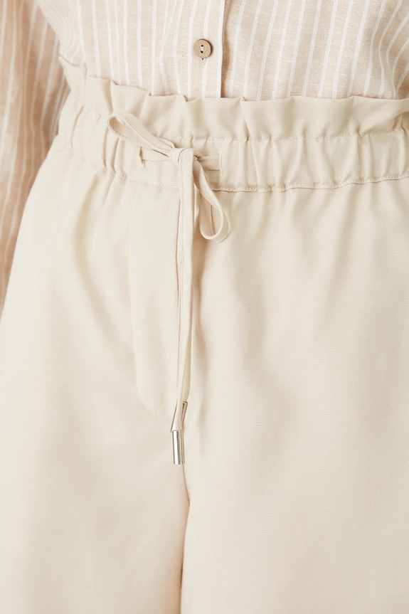 Λινό σορτς Medicine μπεζ RS25-SZDA09