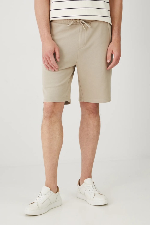 Kratke hlače Medicine pletivo bež RS25-SZM702