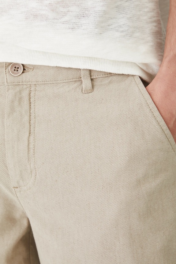 Medicine pantaloncini in lino misto beige RS25-SZM902