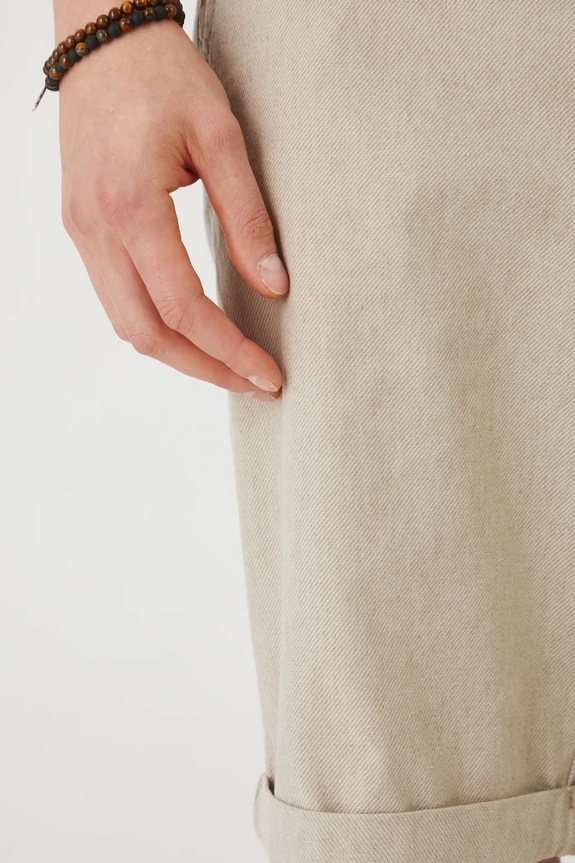 Medicine pantaloncini in lino misto RS25-SZM902 beige