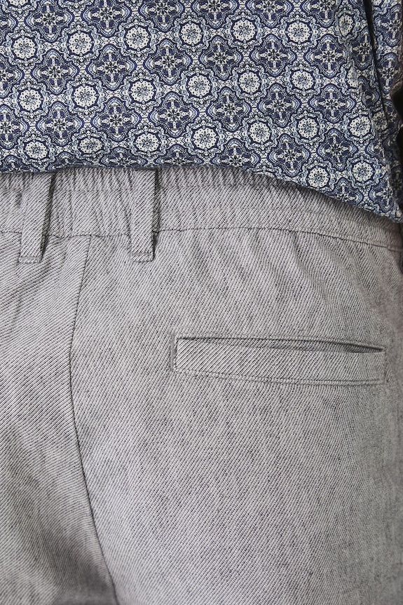Medicine pantaloncini in lino misto grigio RS25-SZM902