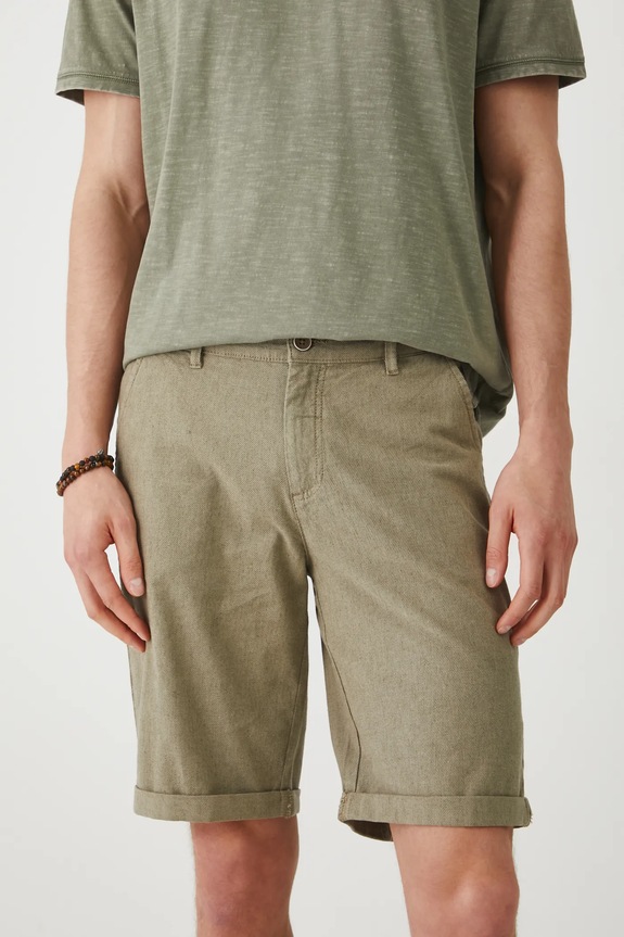 Medicine pantaloncini in lino misto RS25-SZM902 verde RS25