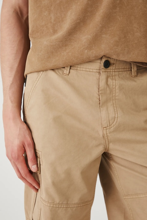 Bavlněné šortky Medicine béžová RS25-SZM903