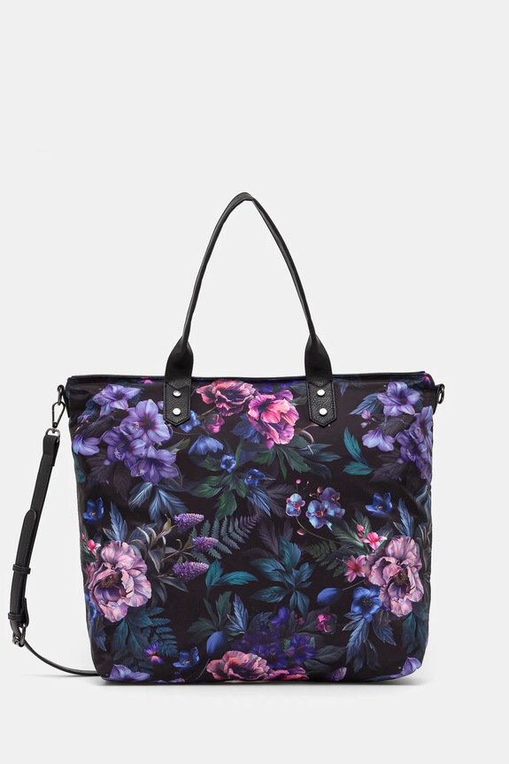 Torebka damska w kwiaty kolor multicolor wzorzyste multicolor RS25-TOD301