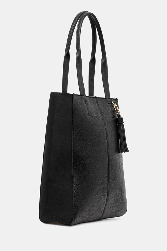 Torebka damska z imitacji skóry kolor czarny RS25.TOD305 czarny RS25