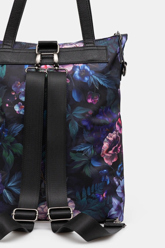 Akcesoria Torebka damska z funkcją plecaka wzorzysta kolor multicolor RS25-TOD307 multicolor