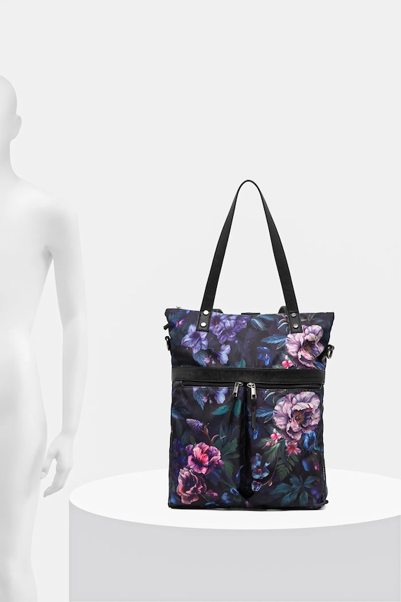 Torebka damska z funkcją plecaka wzorzysta kolor multicolor RS25-TOD307