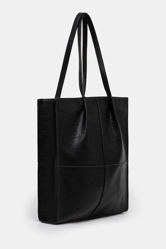 Doplnky Kabelka dámska z ekologickej kože čierna farba RS25-TOD502 čierna