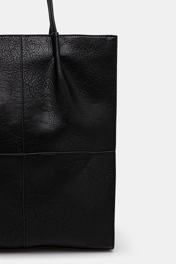 Kabelka dámska z ekologickej kože čierna farba čierna RS25-TOD502