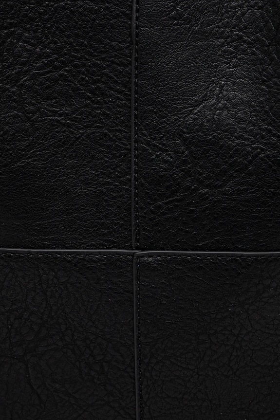 Kabelka dámska z ekologickej kože čierna farba RS25-TOD502 čierna