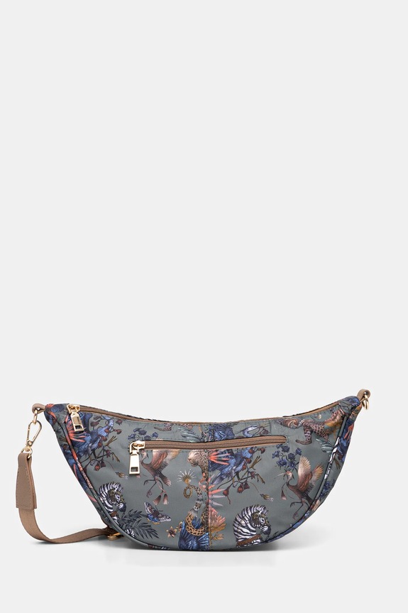 Nerka travel damska wzorzysta kolor zielony syntetyczny zielony RS25-TOD608