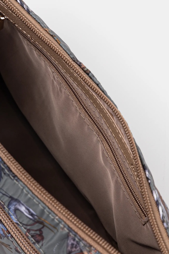 Nerka travel damska wzorzysta kolor zielony zielony RS25-TOD608