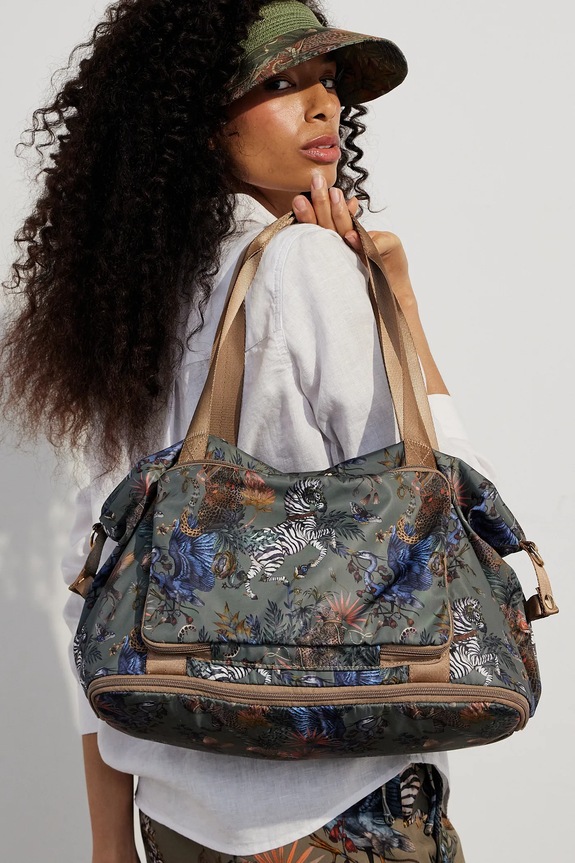 Kabinová cestovní taška sportovní a cestovní zelená RS25-TOD610