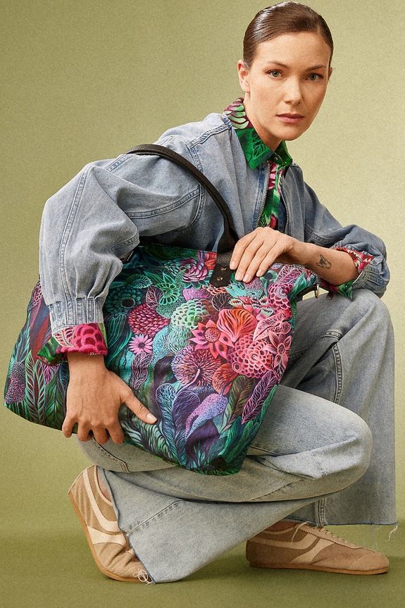 Torebka damska by Justyna Stoszek – Forest Forever, Sense of Values kolor multicolor wzorzyste multicolor RS25-TOD650