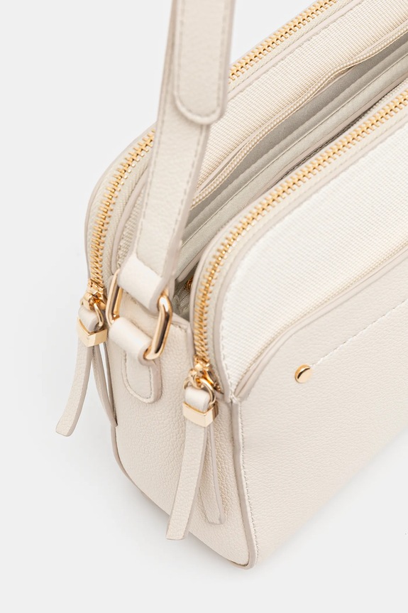 Torebka damska z imitacji skóry kolor biały RS25-TOD701 biały