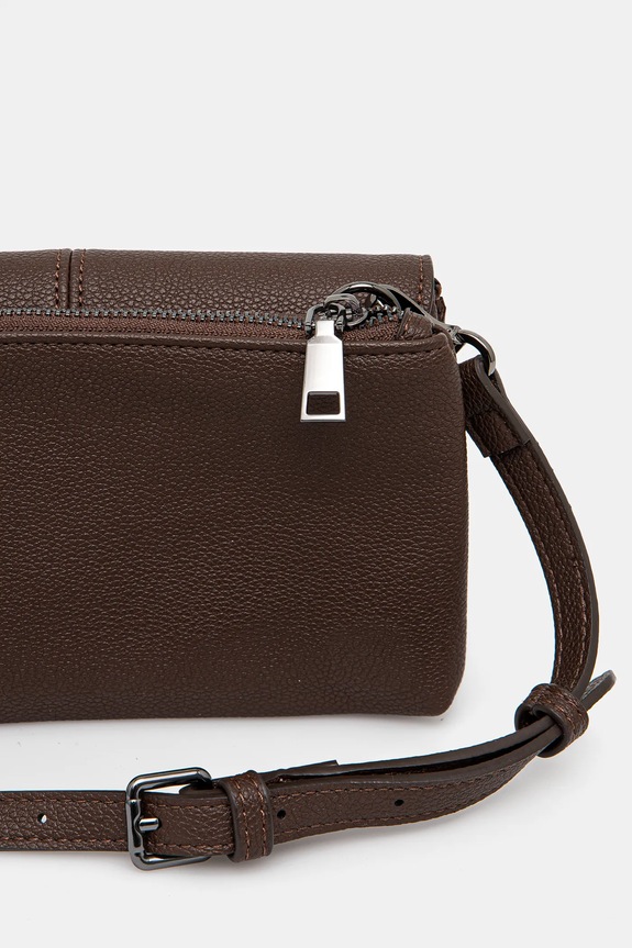 Torebka damska pleciona kolor brązowy brązowy RS25-TOD805