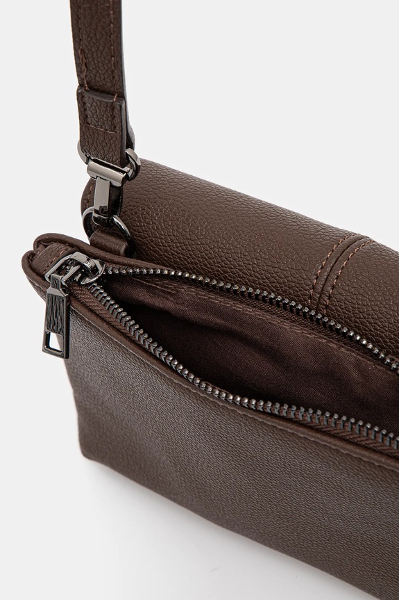 Torebka damska pleciona kolor brązowy RS25-TOD805