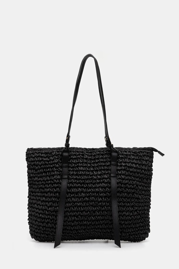 Kabelka dámská z pleteniny černá barva RS25-TOD813 černá RS25