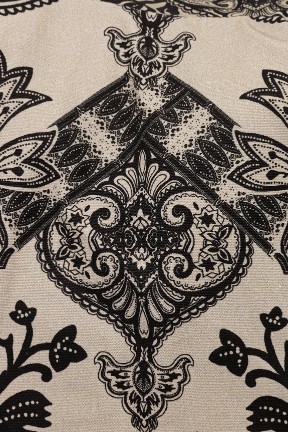 Bavlnená taška dámska vzorovaná béžová farba béžová RS25.TODB06