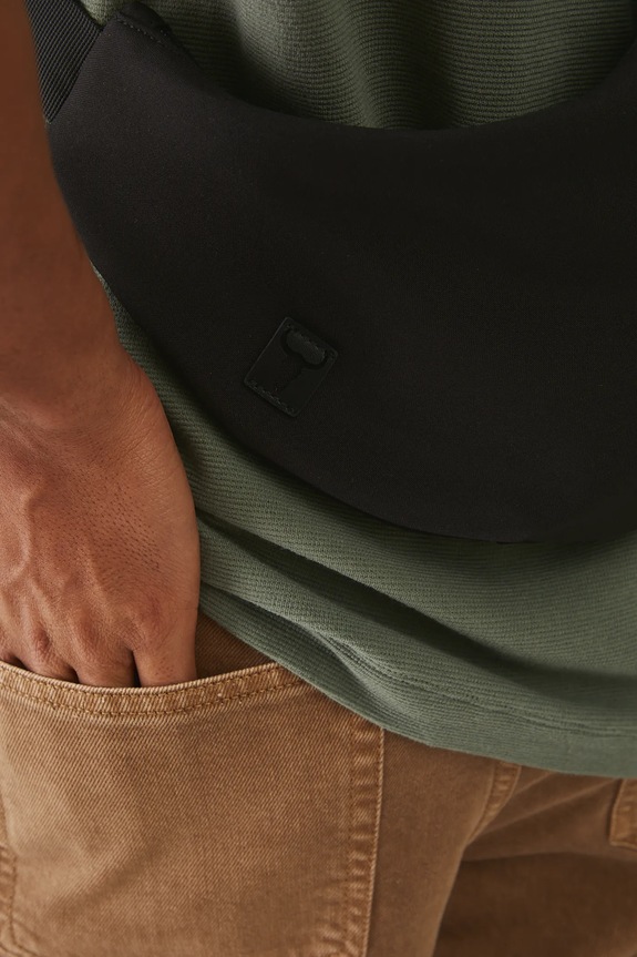 Nerka męska gładka kolor czarny RS25-TOM600