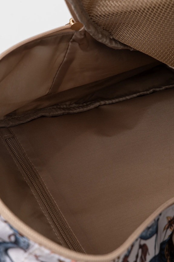 Plecak podróżny kabinowy wzorzysty kolor beżowy RS25.TPD609