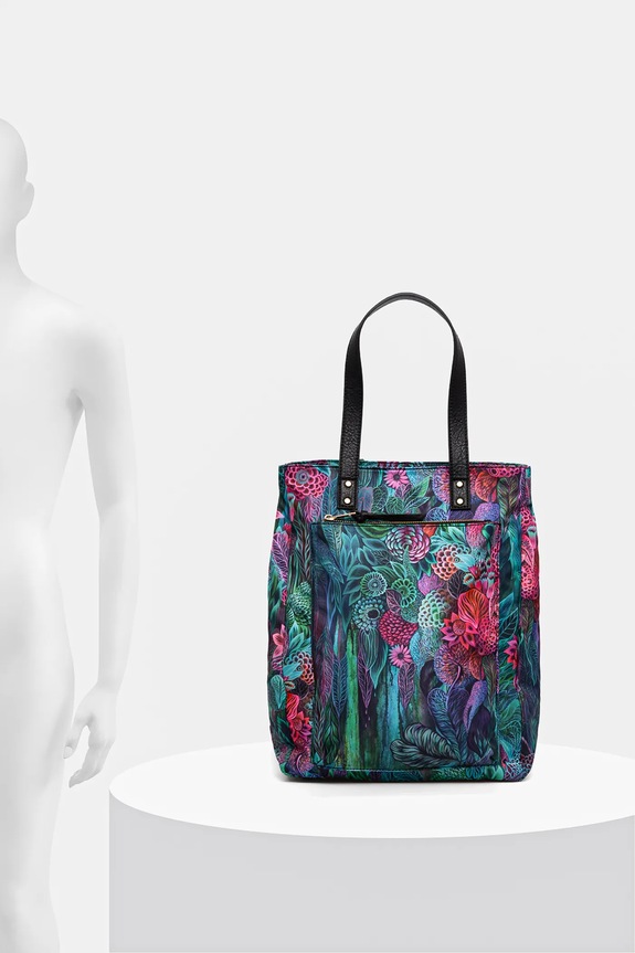 Plecak damski z funkcją torby by Justyna Stoszek – Forest Forever, Sense of Values kolor multicolor RS25-TPD650