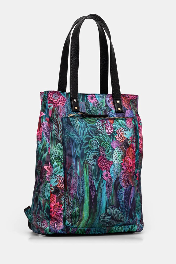 Akcesoria Plecak damski z funkcją torby by Justyna Stoszek – Forest Forever, Sense of Values kolor multicolor RS25-TPD650 multicolor