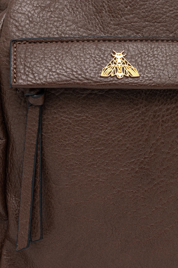 Plecak damski z imitacji skóry kolor brązowy brązowy RS25-TPD706