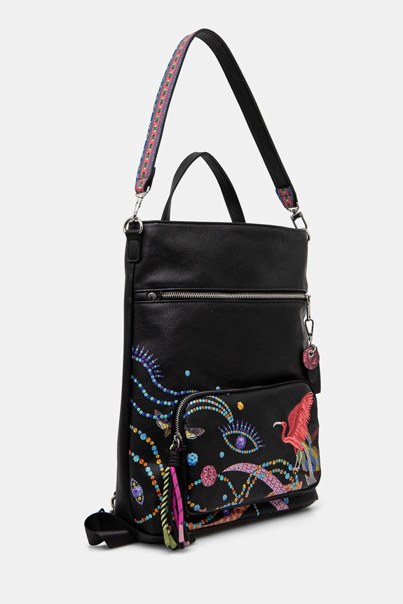 Akcesoria Plecak damski z kolekcji El Gato Chimney x Medicine kolor czarny RS25-TPD850 czarny