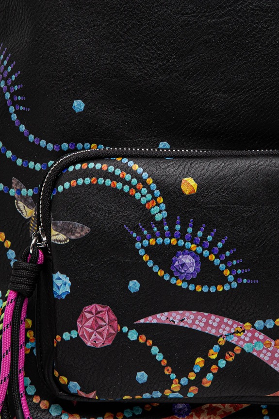 Plecak damski z kolekcji El Gato Chimney x Medicine kolor czarny RS25-TPD850 czarny