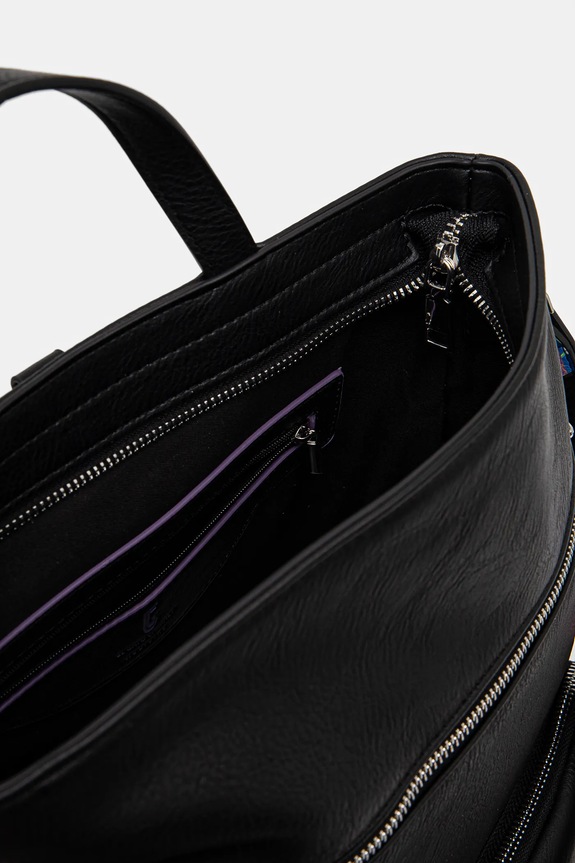 Plecak damski z kolekcji El Gato Chimney x Medicine kolor czarny RS25-TPD850