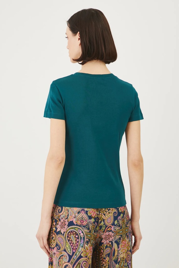 Oblačila Bombažna kratka majica Medicine RS25-TSD053 turkizna