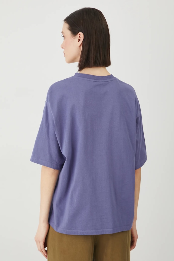 Oblečení Bavlněné tričko dámské bez vzoru modrá barva RS25-TSD062 modrá