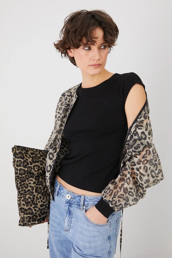 T-shirt damski gładki z modalem kolor czarny gładkie czarny RS25-TSD070